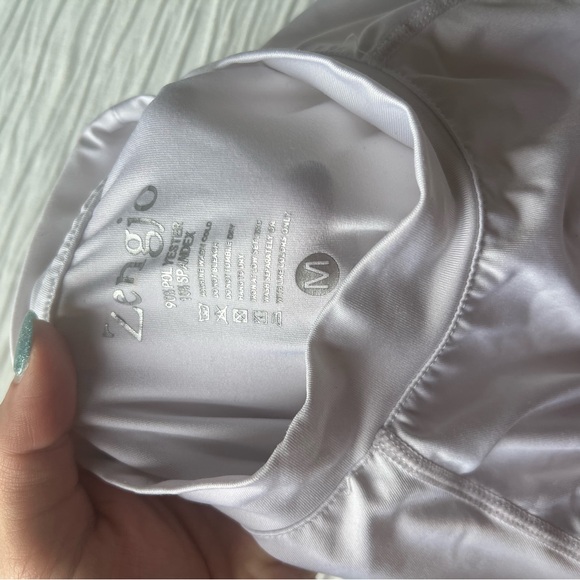 White Long Sleeve Base Layer Athletic Top - Picture 3 of 3